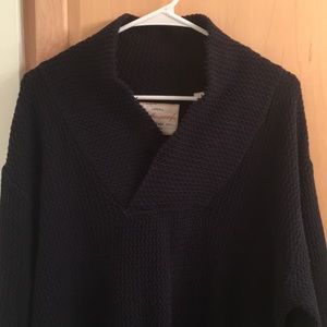 Original Weatherproof vintage sweater shawl collar